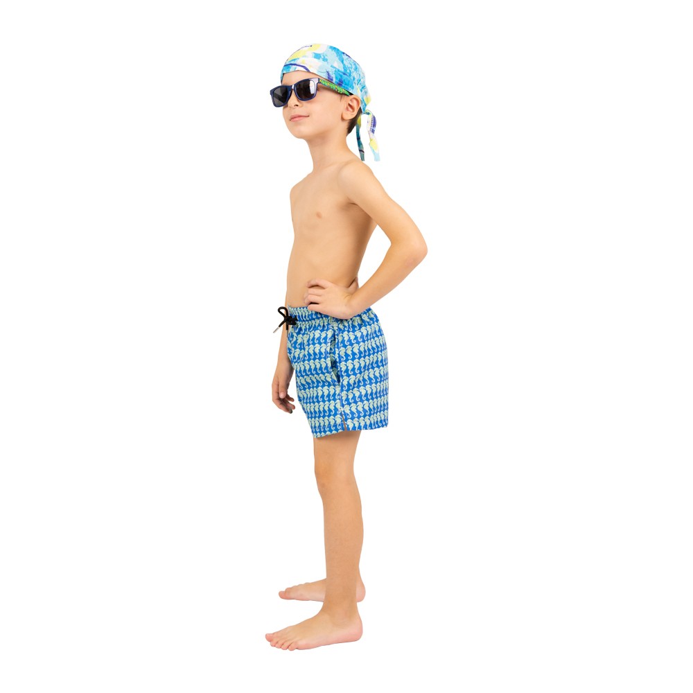 Boy's Swimwear Motive Seahorse Blue