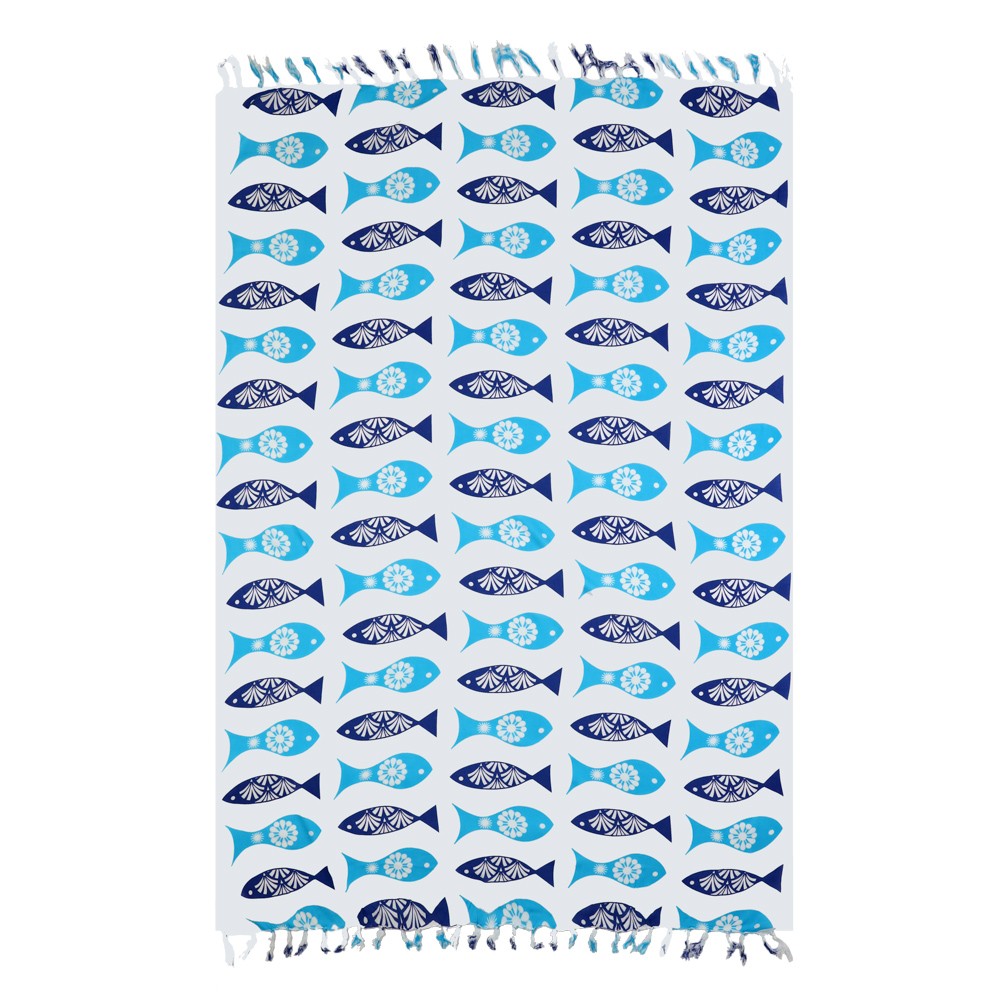 Pareo Rayon Fish with Fringes 185x115cm