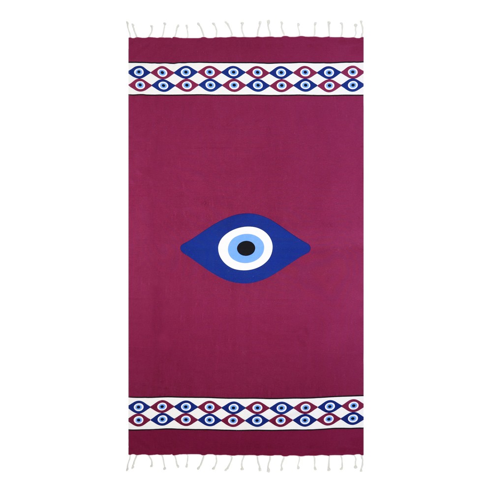 Summer Towel Blue-Eye With Fringe...