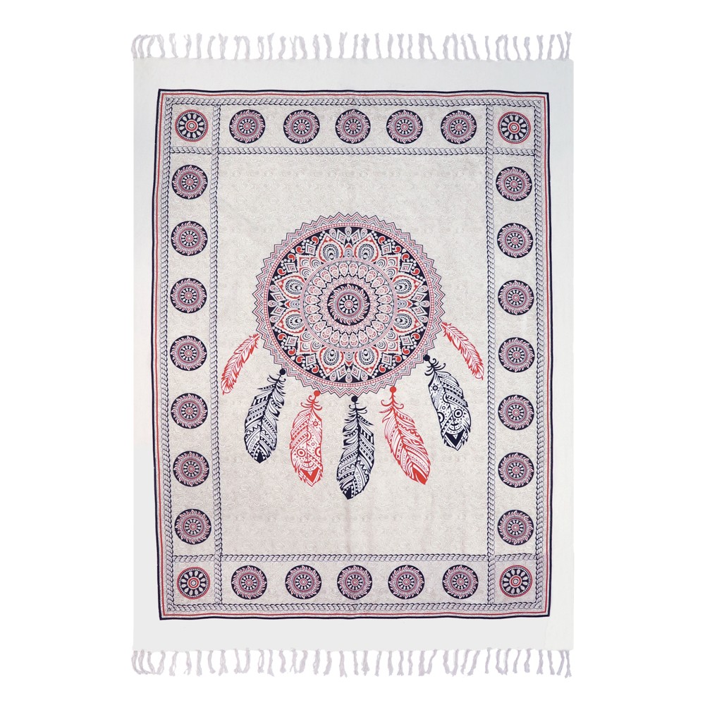 Summer Towel With Design and Fringe...