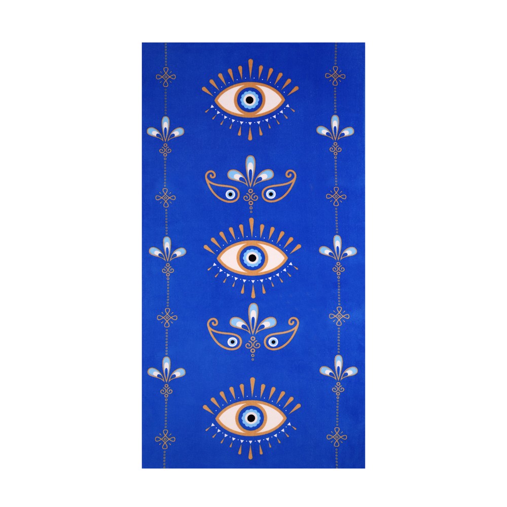 Beach Towel Cotton Velvet Evil Eyes...