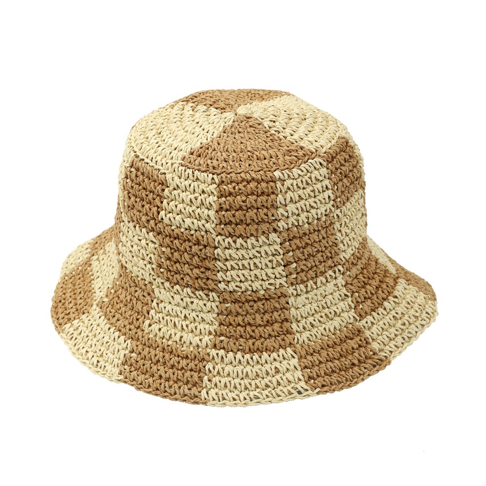 Straw Hat With Moldable Wire in...