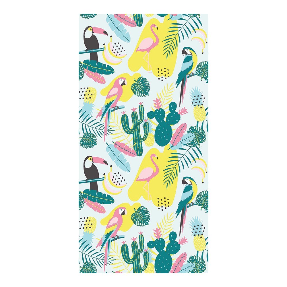 Beach Towel Cotton Velvet Tropical...