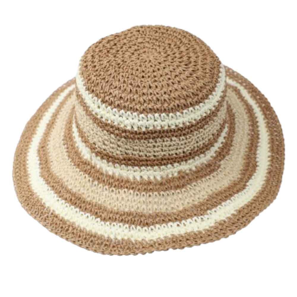 Straw Hat With Moldable Wire