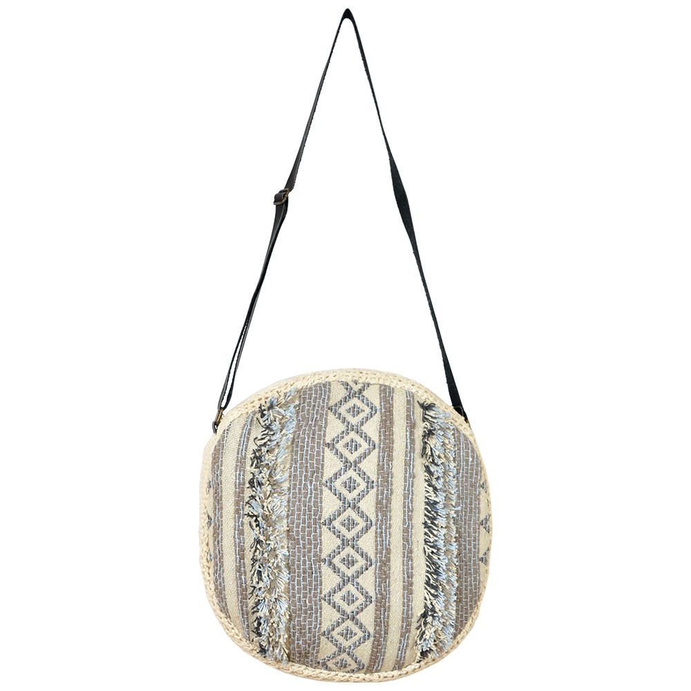 Round Handmade Bag Embossed