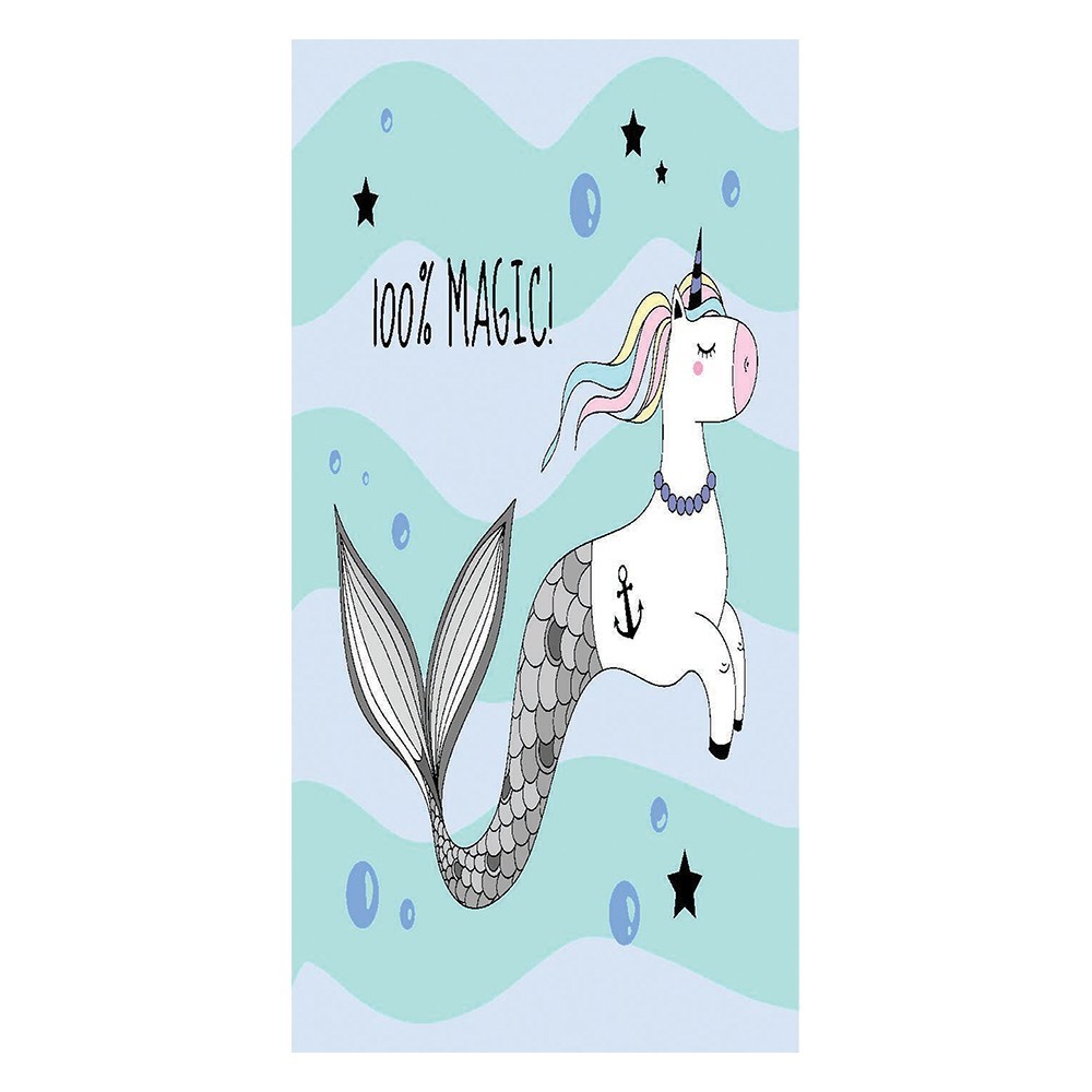 Beach Towel Unicorn Microfiber 140x70cm