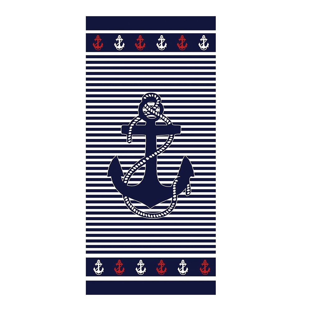 Beach Towel Anchor Microfiber 140x70cm