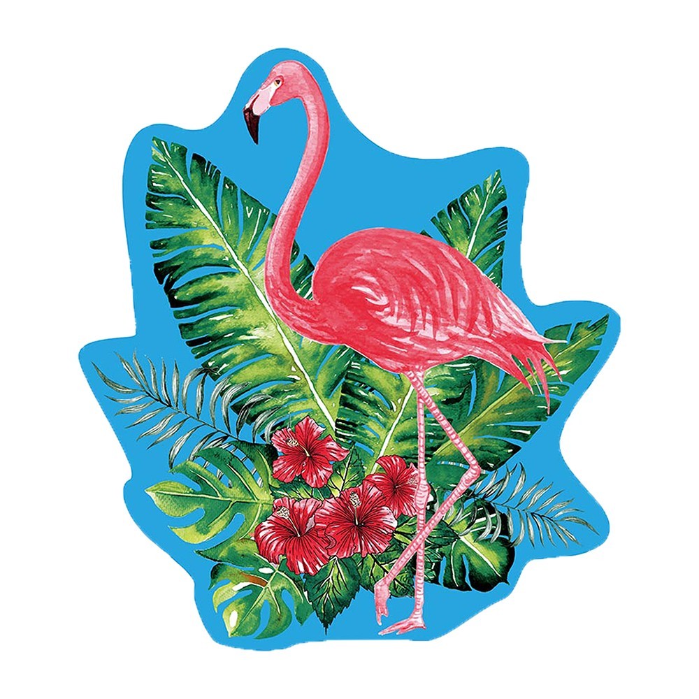 Shaped Towel Flamingo 130x150cm