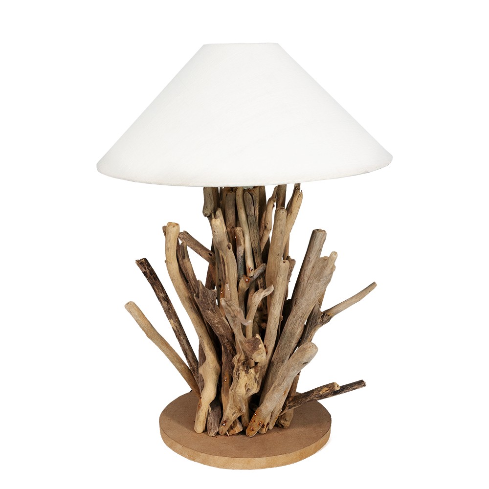 Sculptural Lamp of Driftwood 58.5x34.5cm