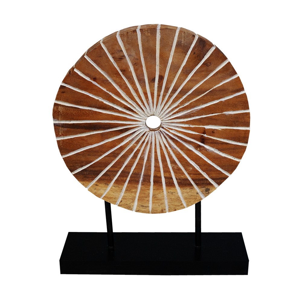 Rustic wooden Sun 35x27x9cm