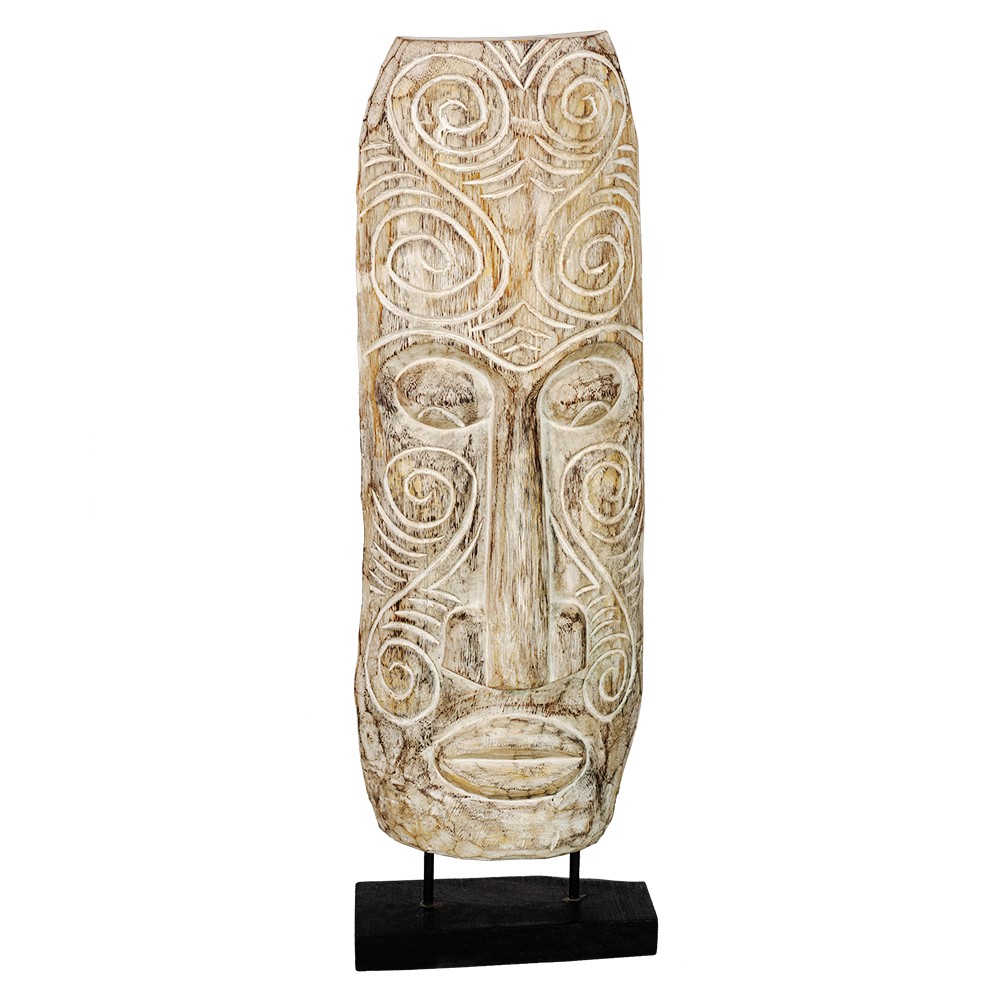 Decorative Wooden Totem 70x23x10cm