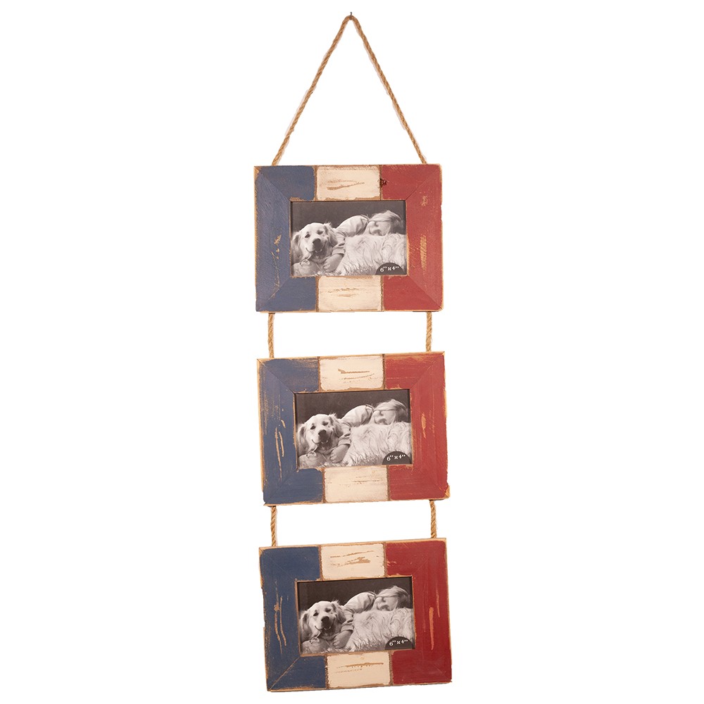 Vintage Wall Picture Wooden 83x23cm