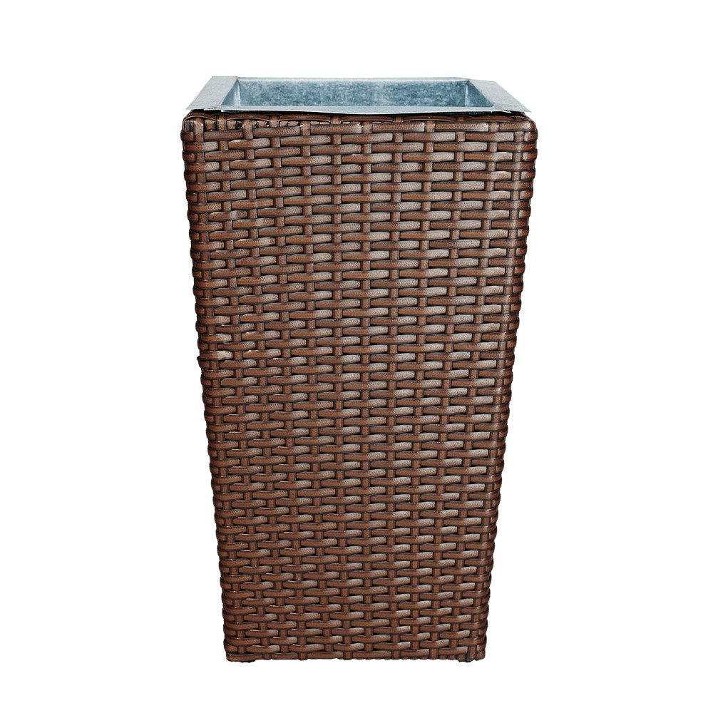 Flower Pot Rattan Brown 80x35x35cm