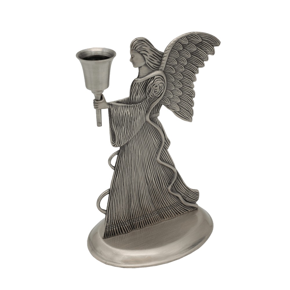 Angel Metal Candlestick 20x13.5x10cm