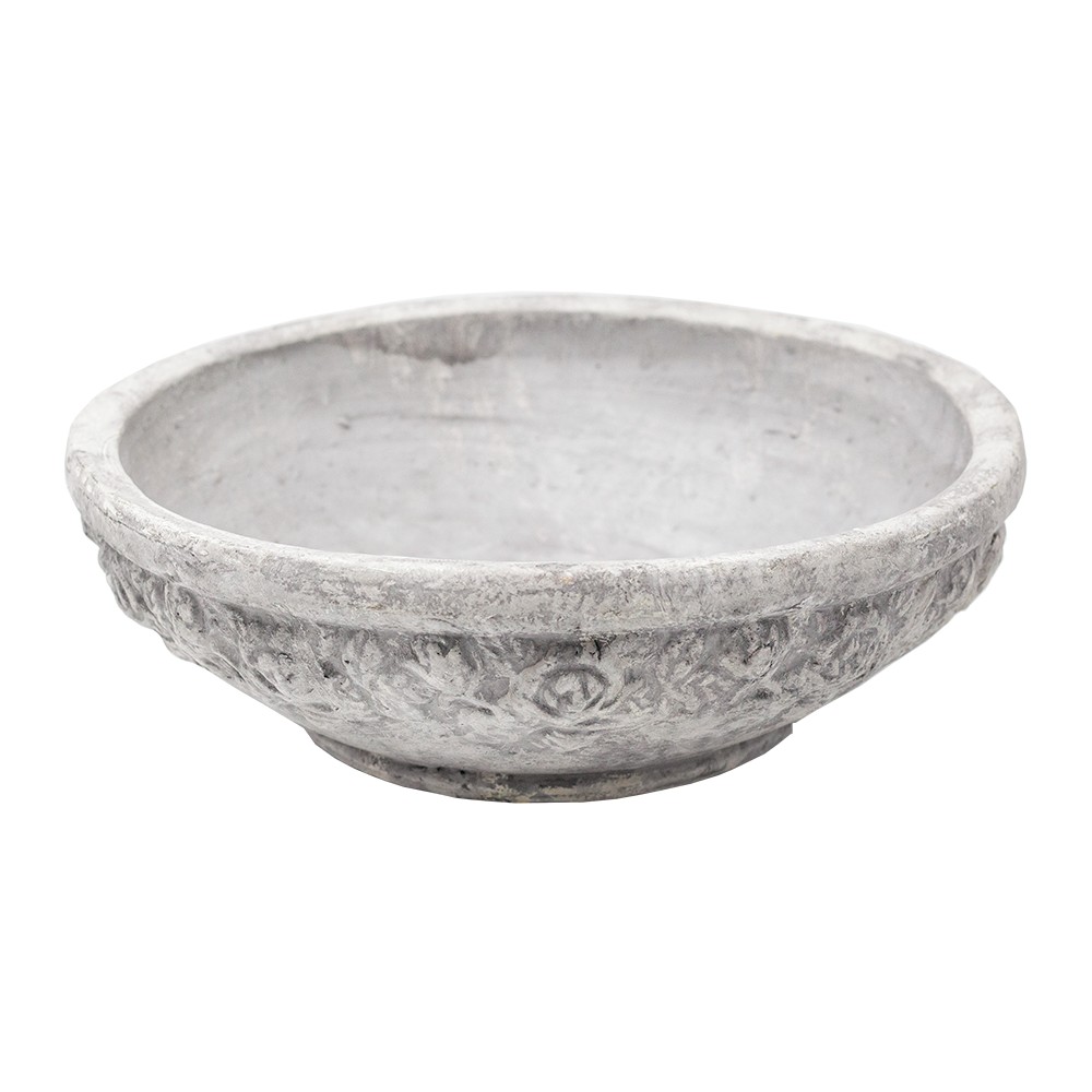 Plaster Bowl White Φ38cm