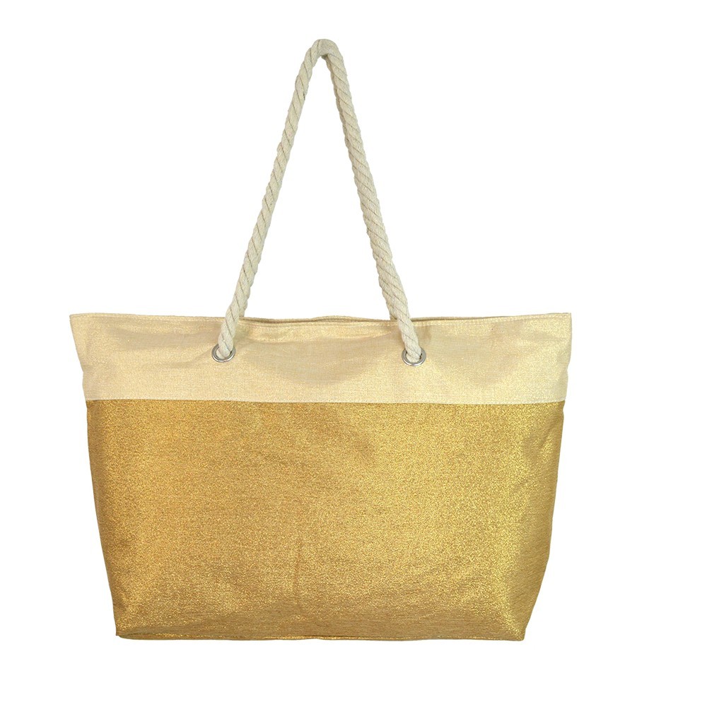 Beach Bag Gold and Silver