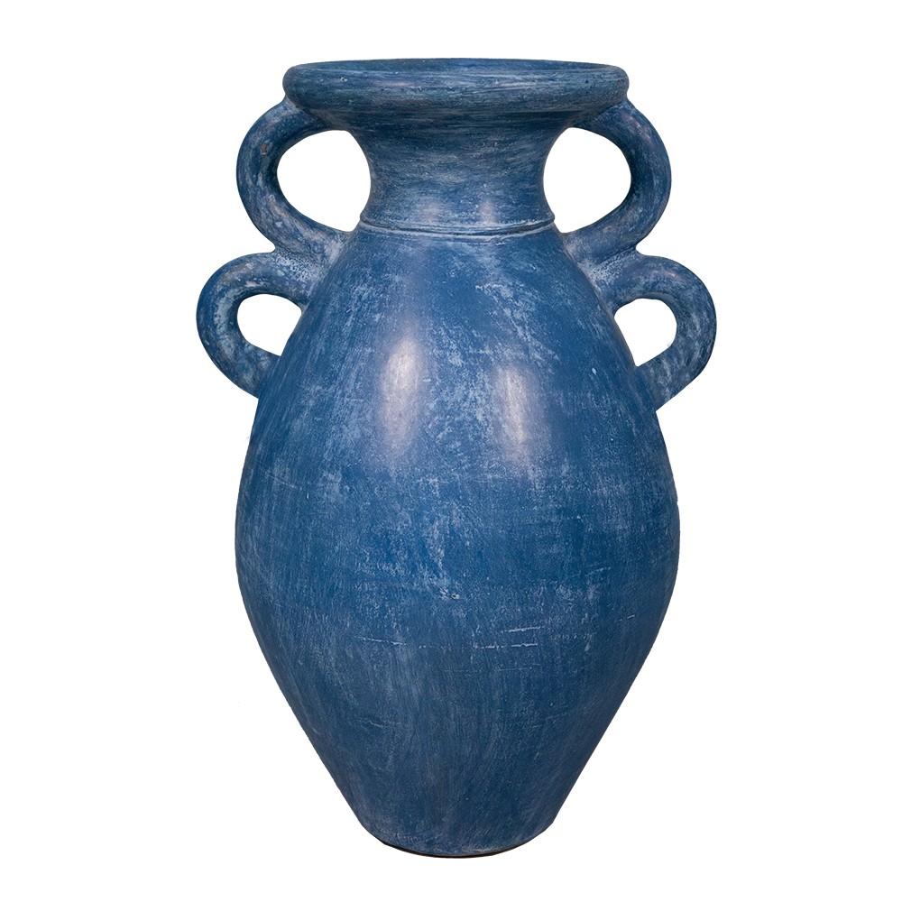 Floor Ceramic Pot Blue 62x37x37cm