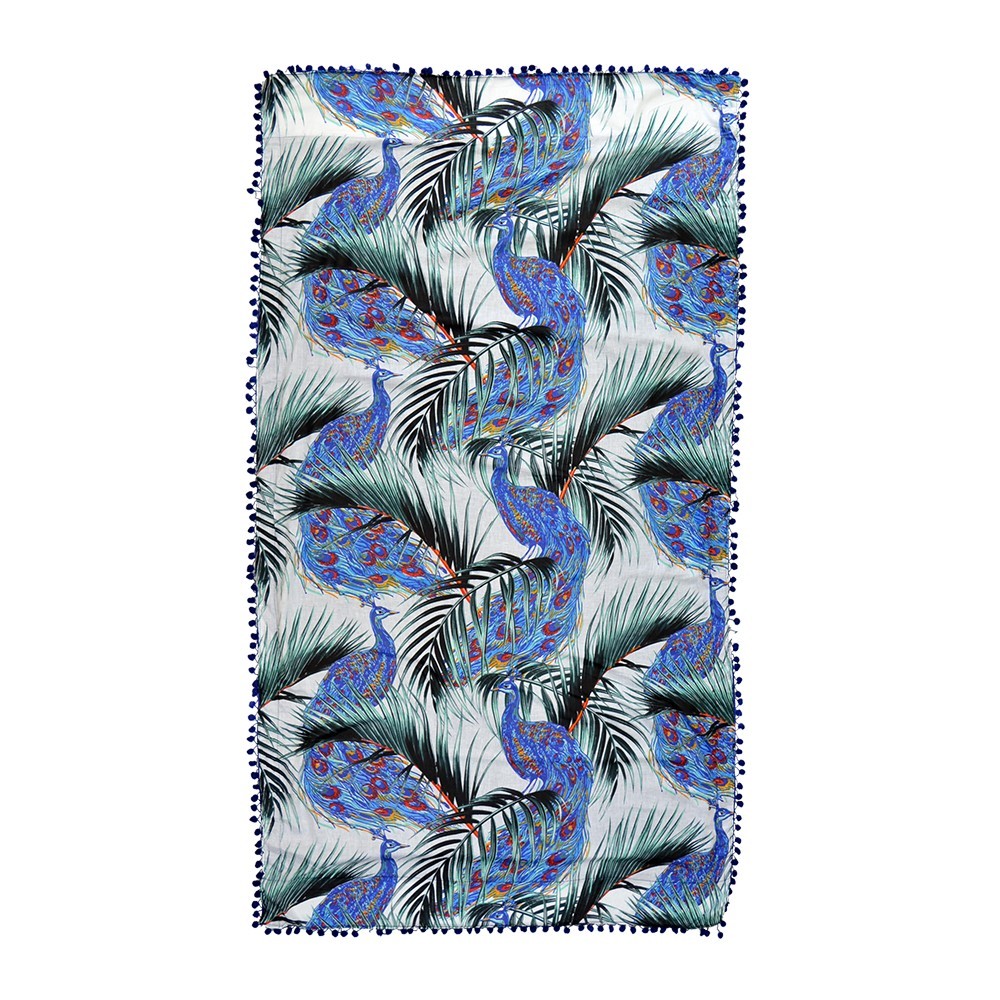 Pareo Towel Peacocks 170x90cm