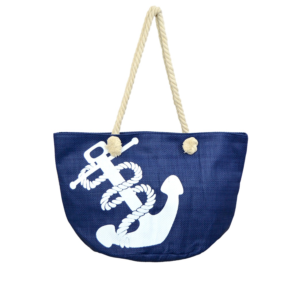 Beach Bag With Anchors