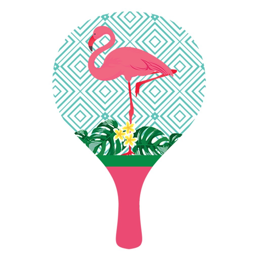 Beach Racket Ball Set Flamingo